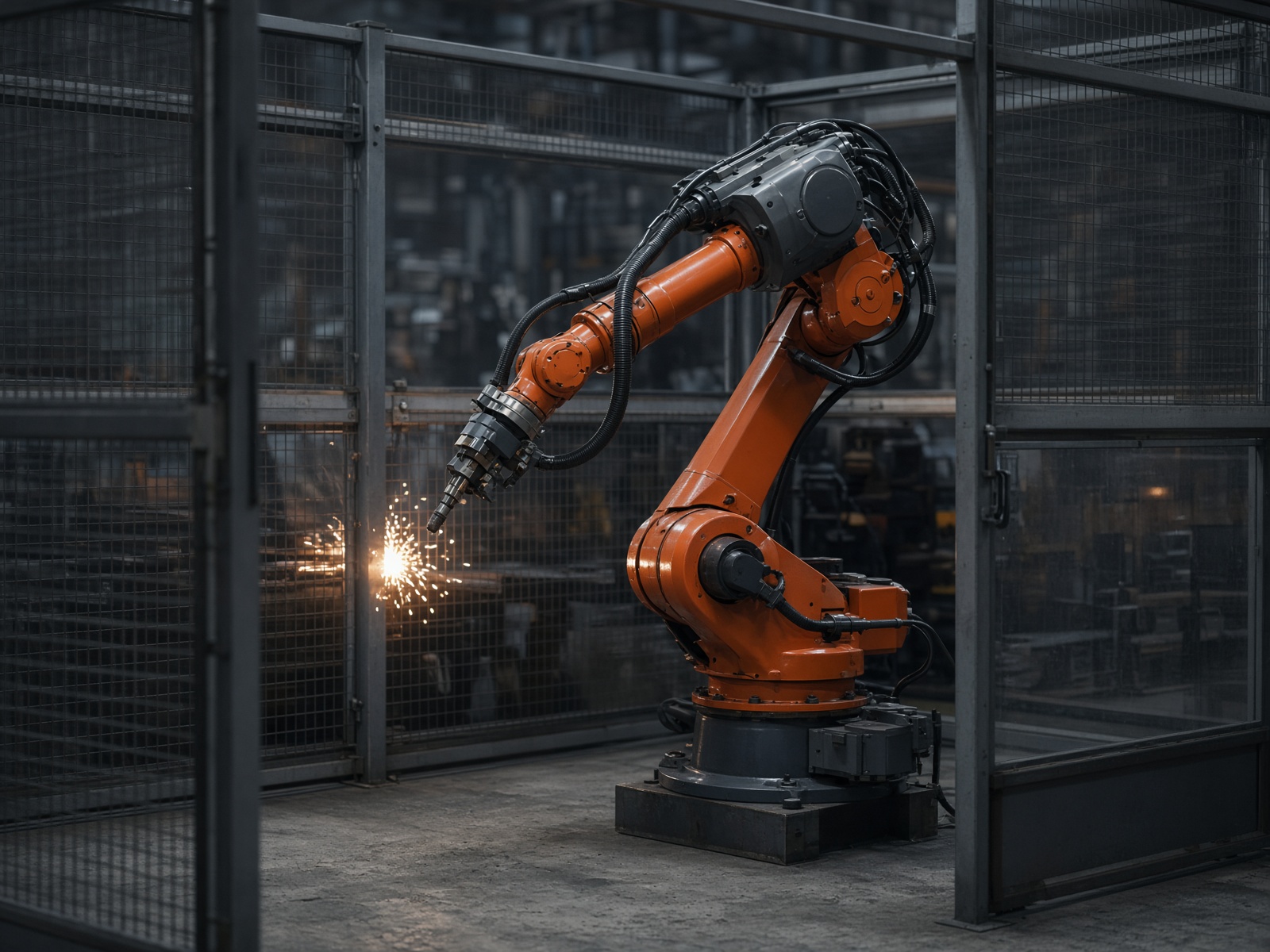 Industrial robot cell