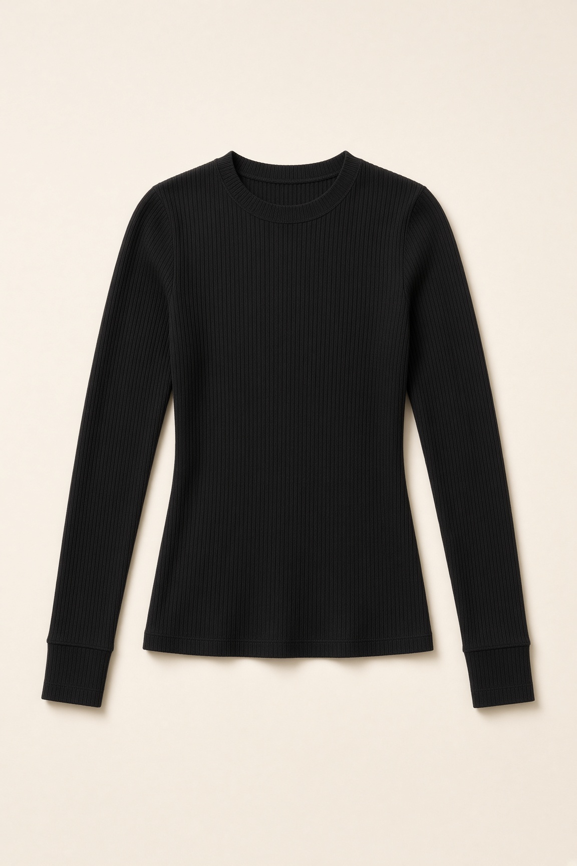 Viral picks ANRABESS ribbed long-sleeve top